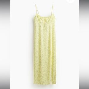 Yellow Floral Midaxi Dress